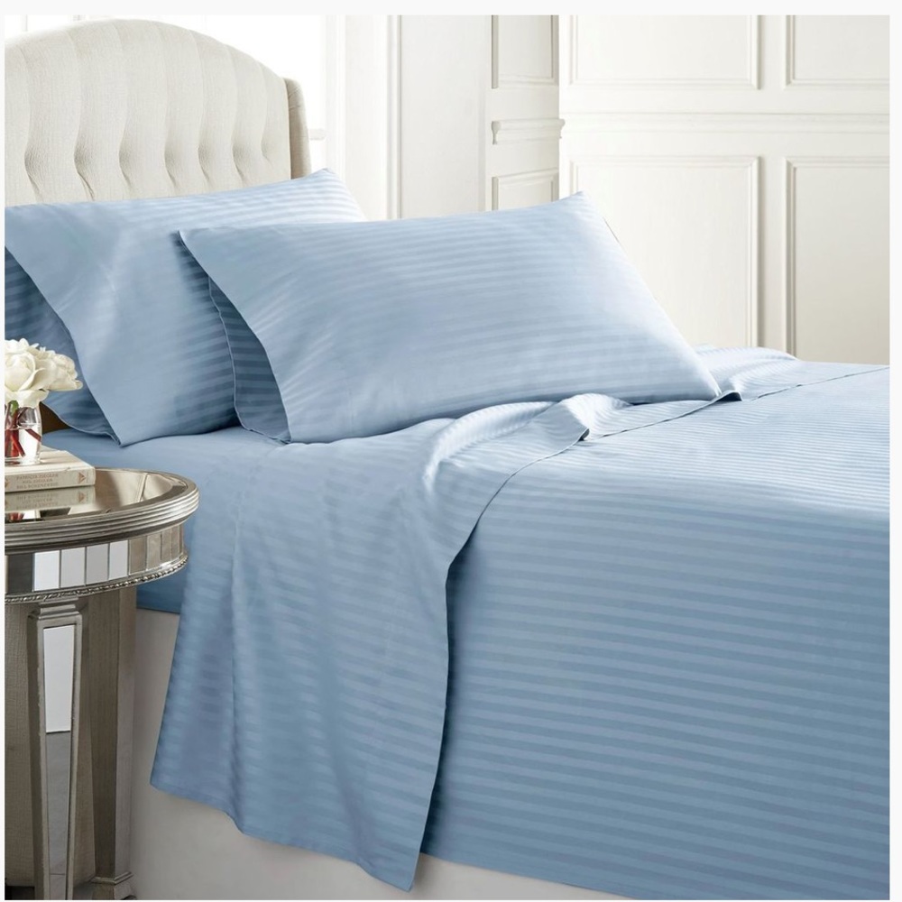🆕 Luxury 1500 thread count GOTHAM King Indian Cotton Sheet Sets